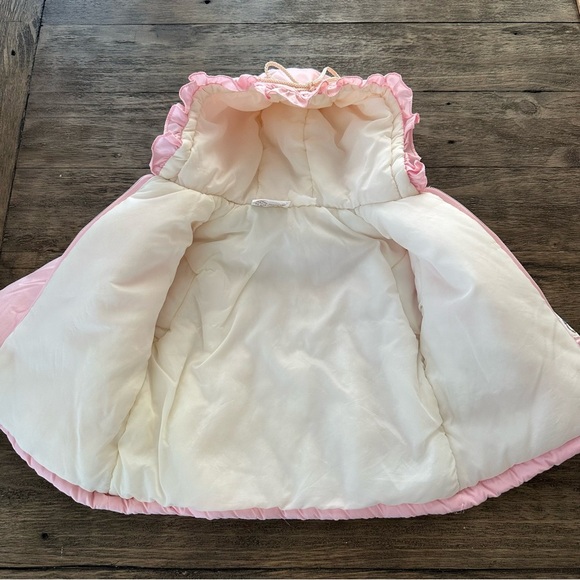 Vintage Baby Girl 12 months Quiltex Beatrix Potter Pink Jacket Coat Peter Rabbit - Picture 7 of 9